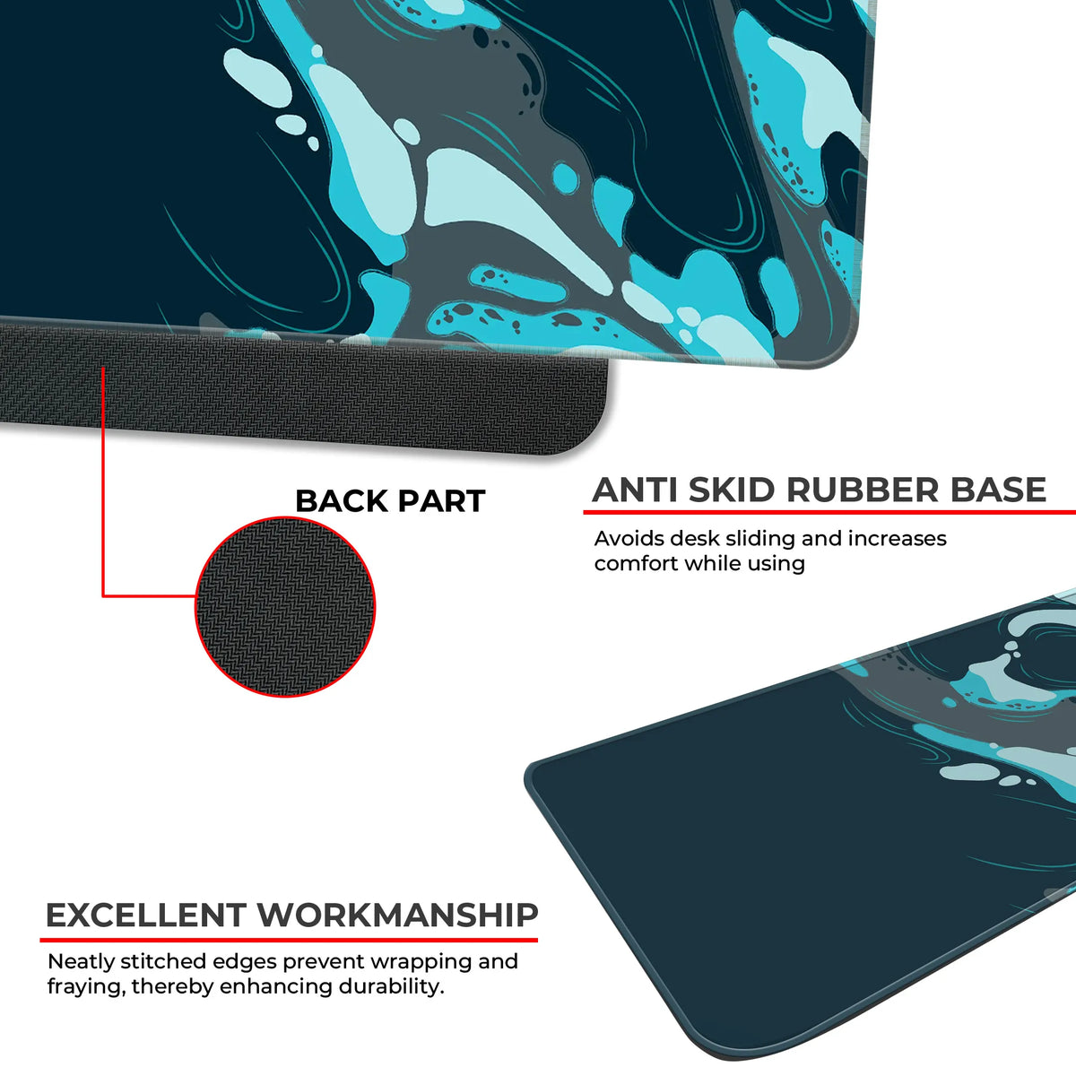 Aqua Drift Deskmat