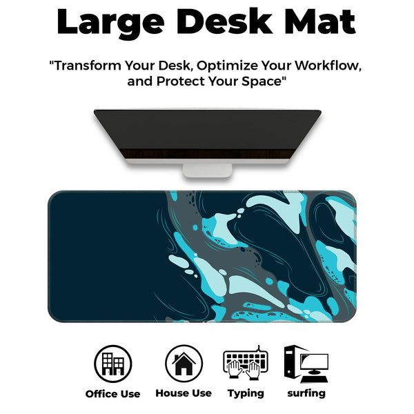 Aqua Drift Deskmat
