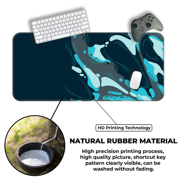 Aqua Drift Deskmat