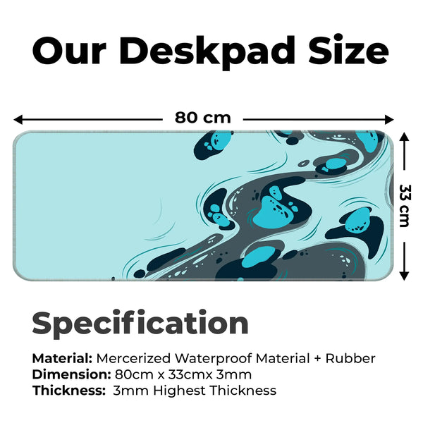 Aqua Drift Deskmat