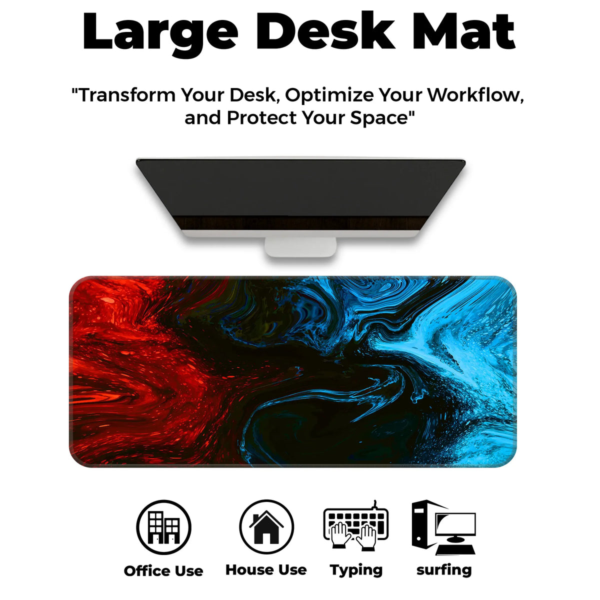 Aqua Drift Deskmat