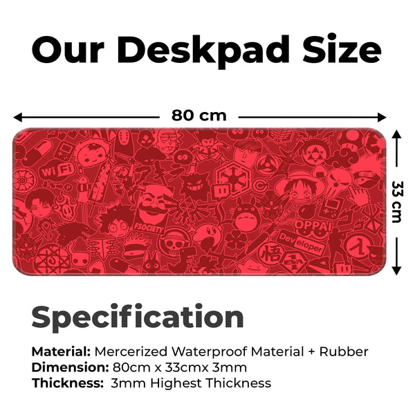 Anime Hacker Collage Deskmat