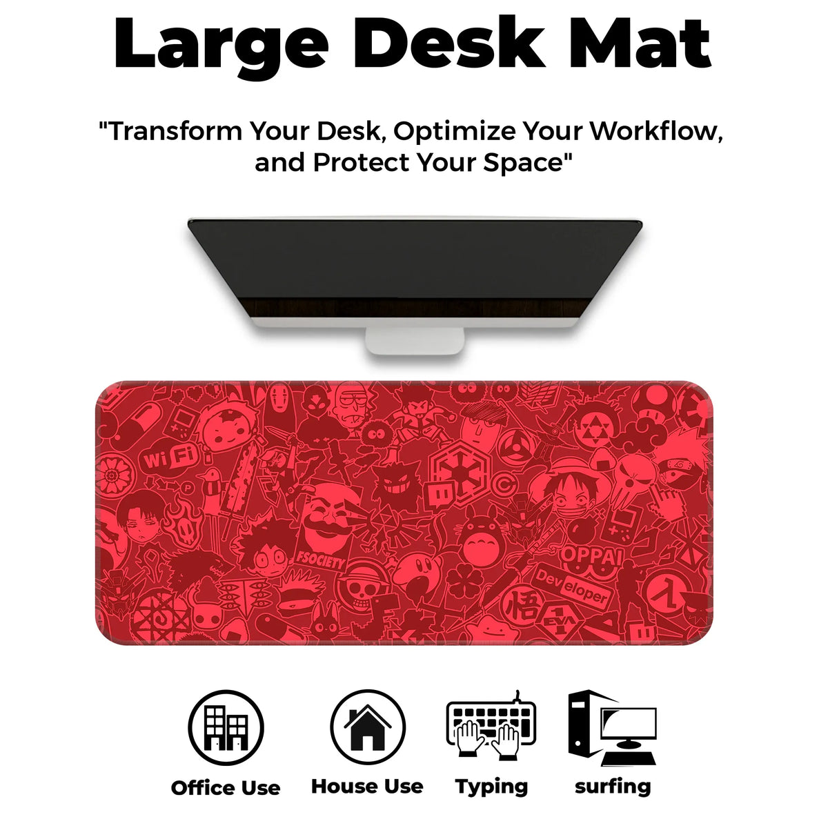Anime Hacker Collage Deskmat