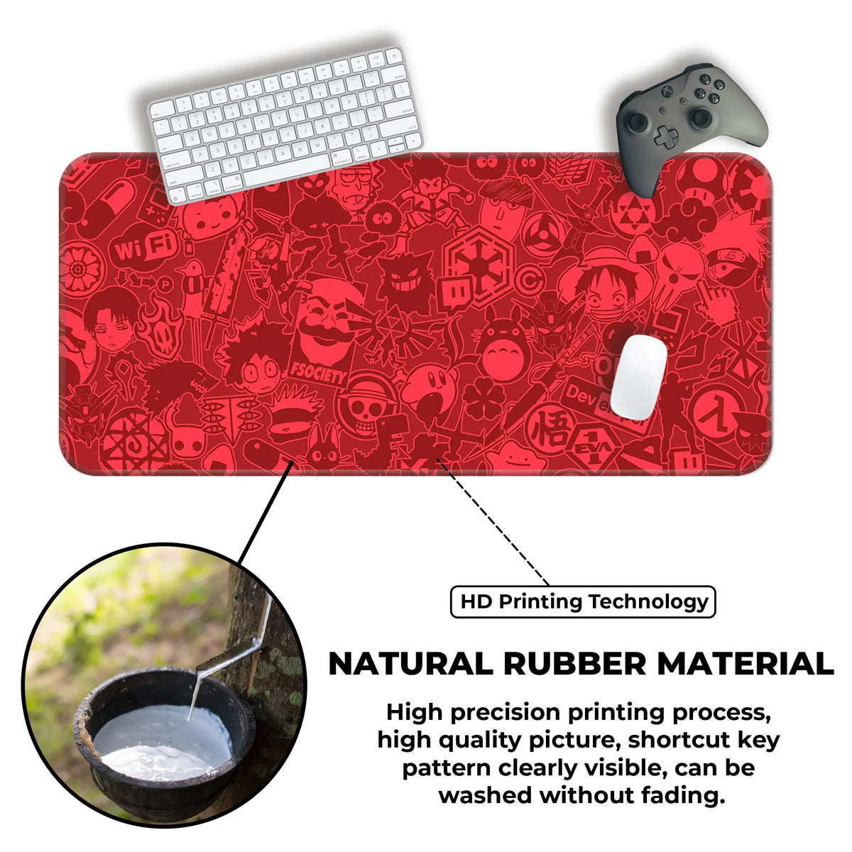 Anime Hacker Collage Deskmat