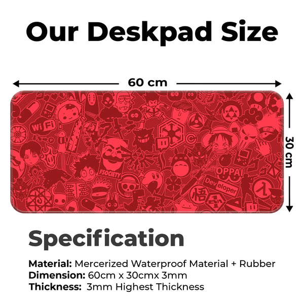 Anime Hacker Collage Deskmat