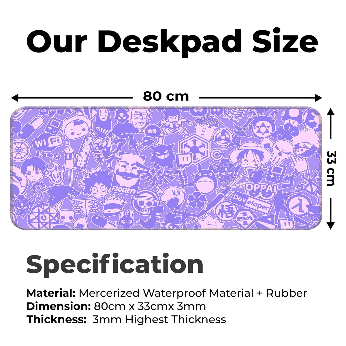 Anime Hacker Collage Deskmat