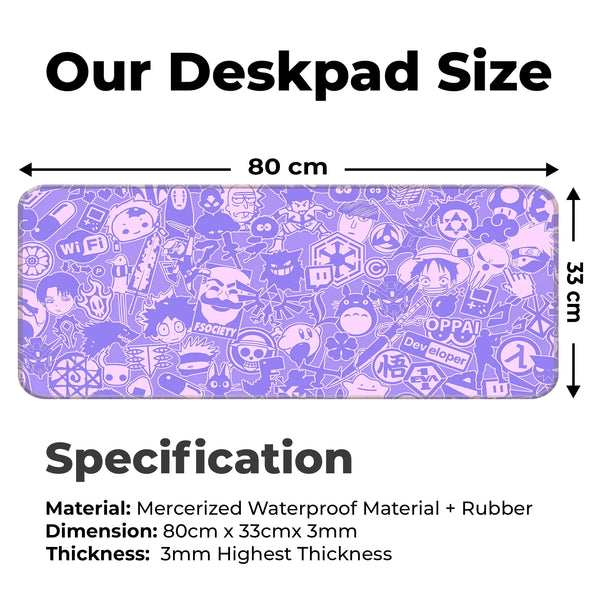 Anime Hacker Collage Deskmat