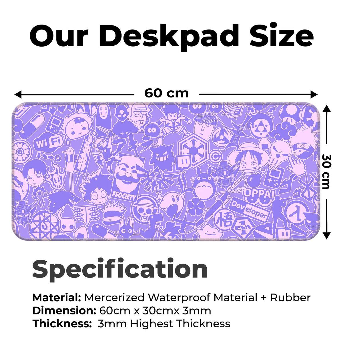 Anime Hacker Collage Deskmat