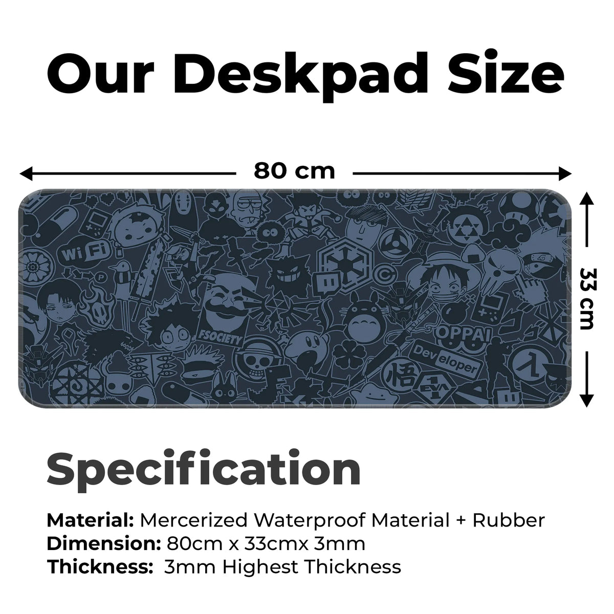 Anime Hacker Collage Deskmat