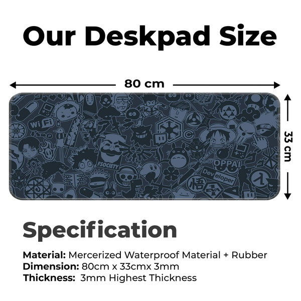Anime Hacker Collage Deskmat