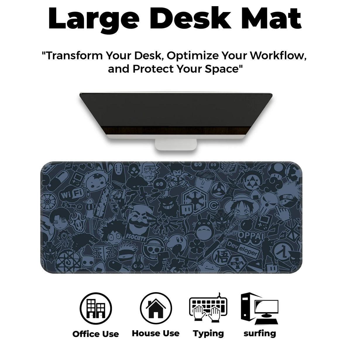 Anime Hacker Collage Deskmat