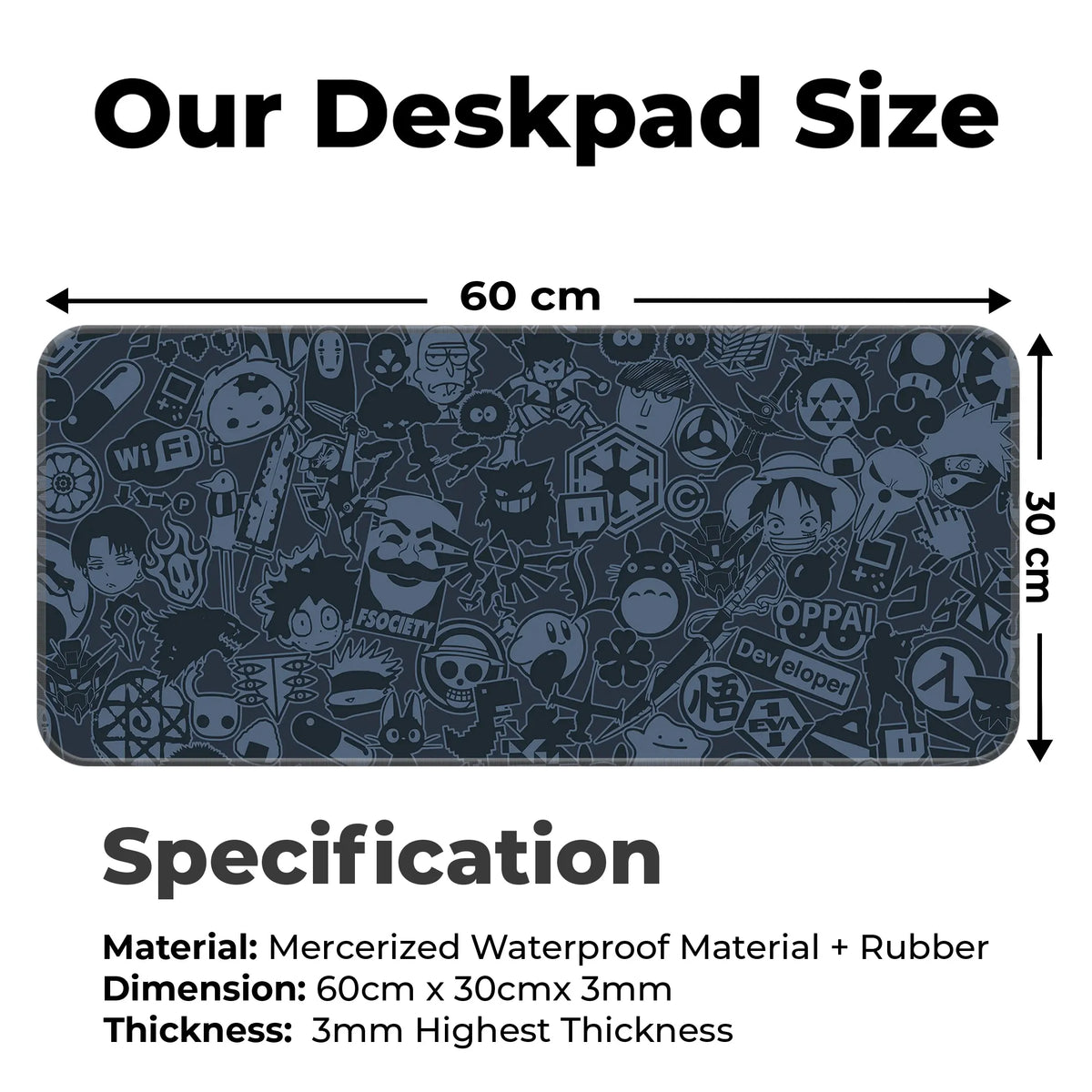 Anime Hacker Collage Deskmat