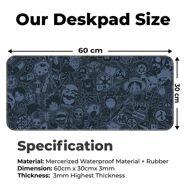 Anime Hacker Collage Deskmat