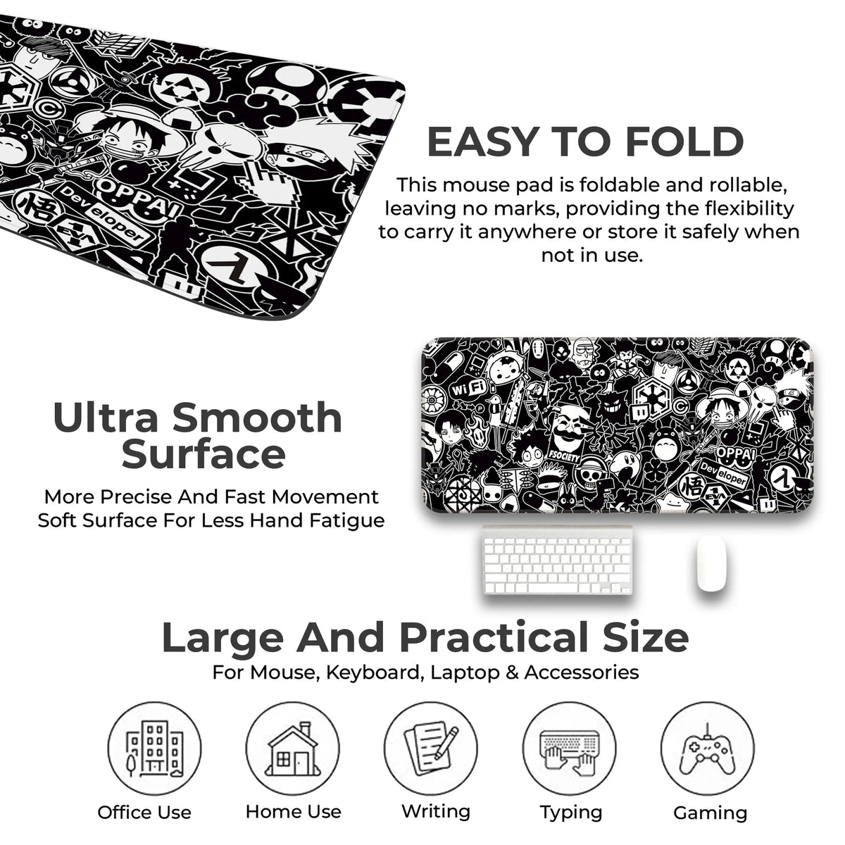 Anime Hacker Collage Deskmat
