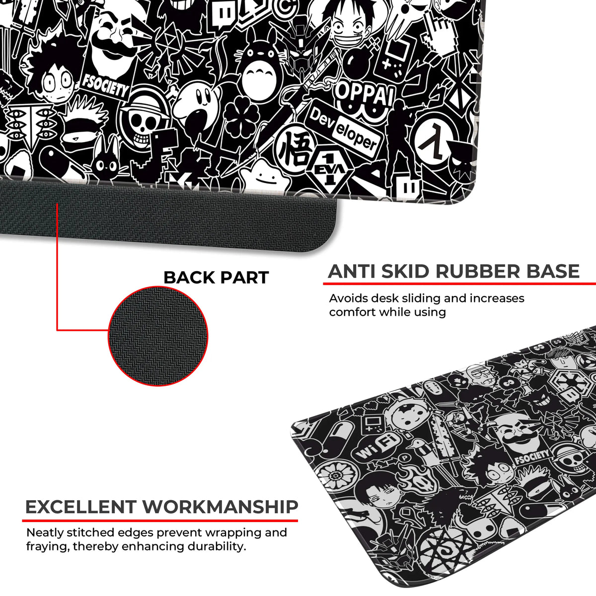 Anime Hacker Collage Deskmat