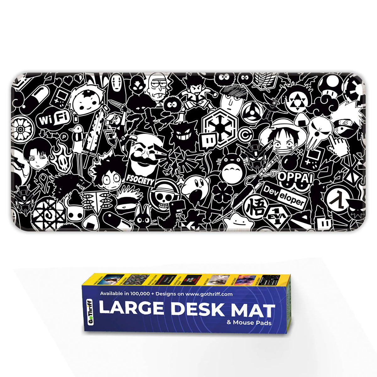 Anime Hacker Collage Deskmat
