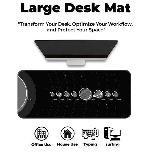 Solar System Eight Planets Deskmat