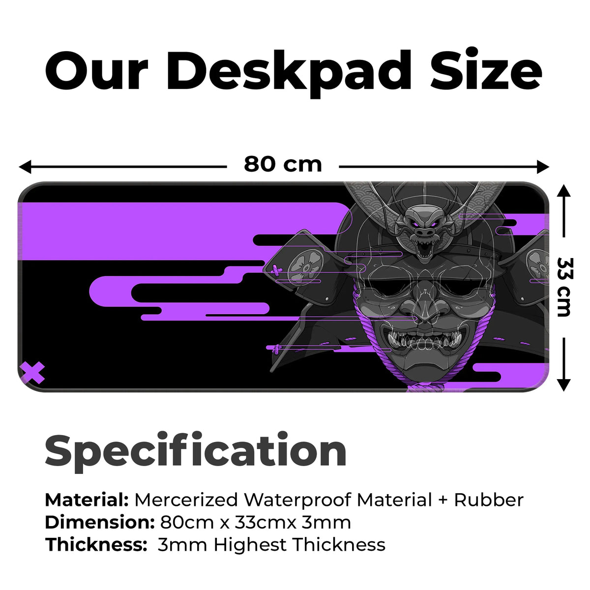 Cyber Oni Samurai Deskmat