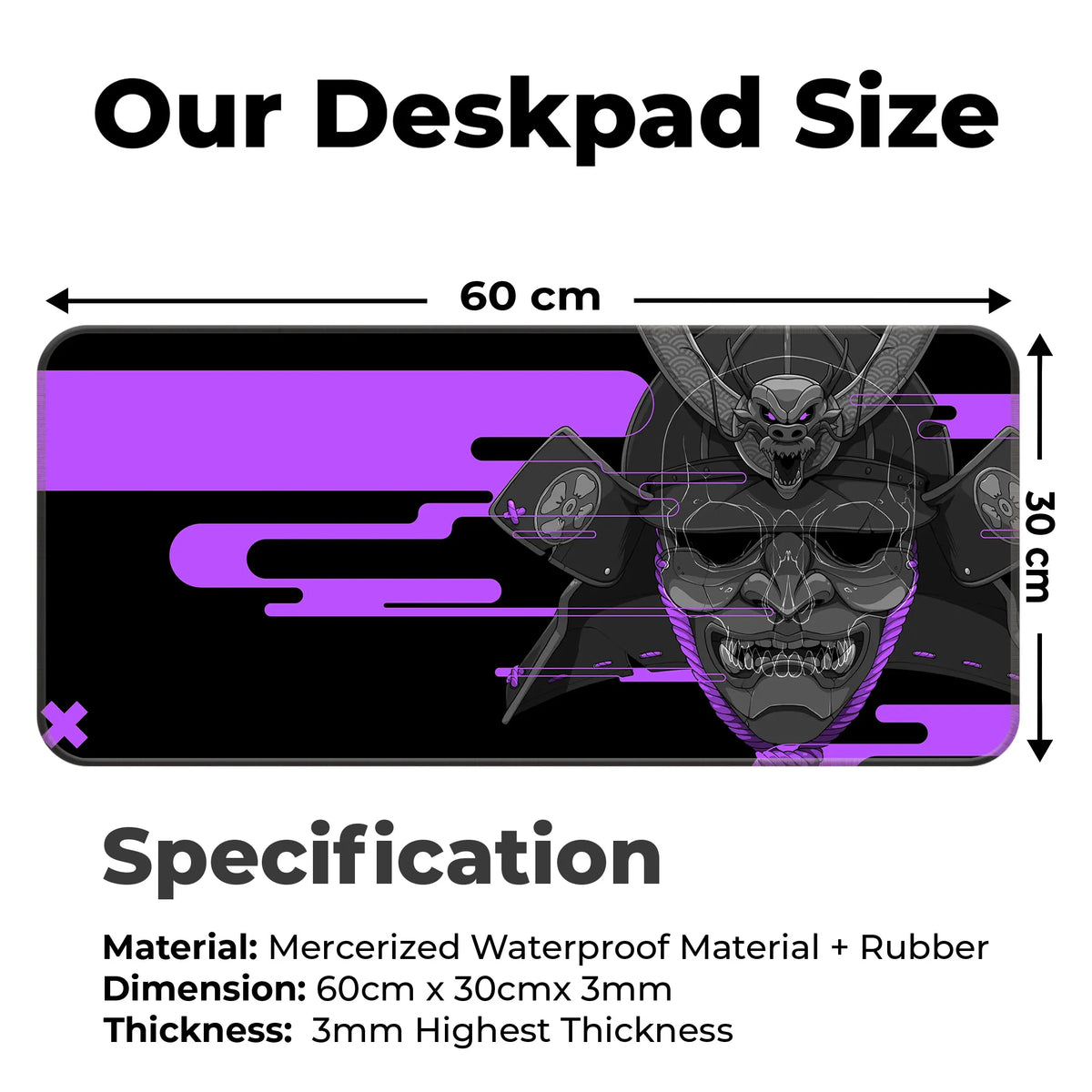 Cyber Oni Samurai Deskmat