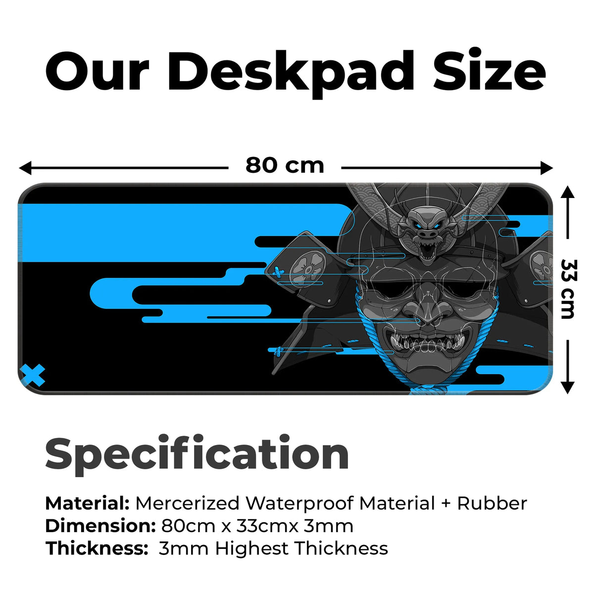 Cyber Oni Samurai Deskmat