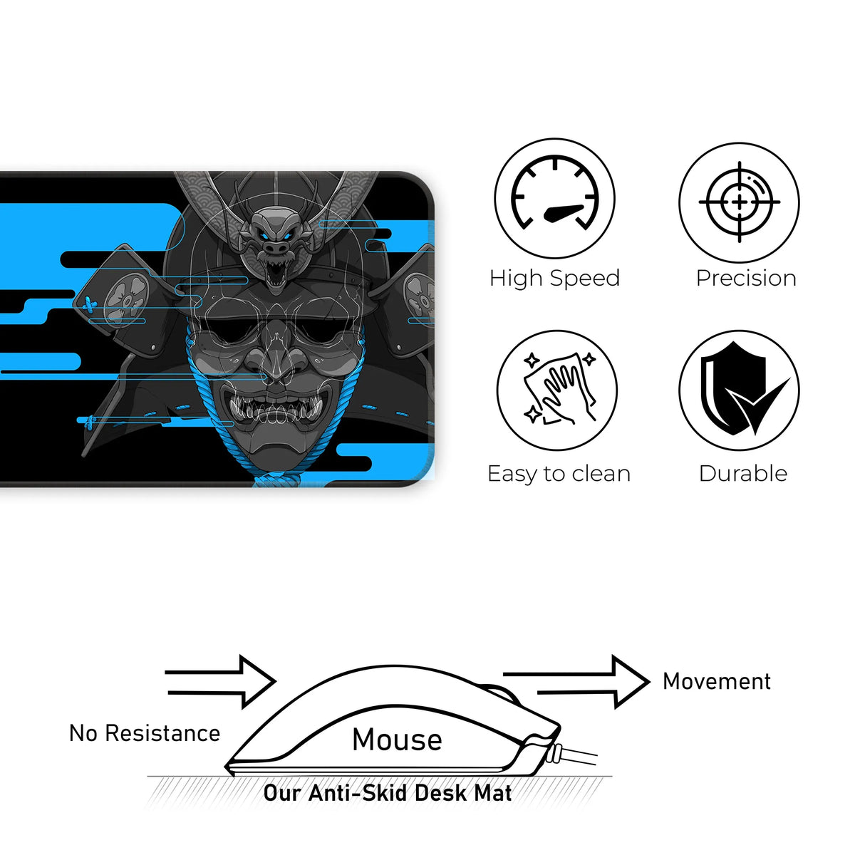 Cyber Oni Samurai Deskmat