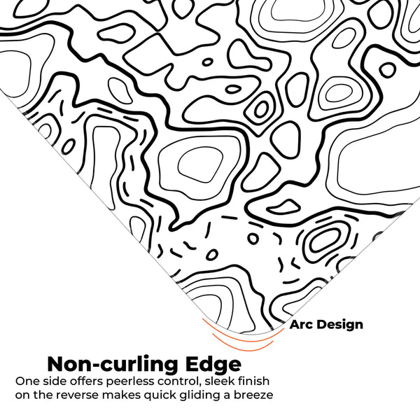 Abstract Terrain Line Art Deskmat
