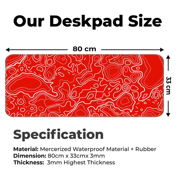 Topographic Deskmat