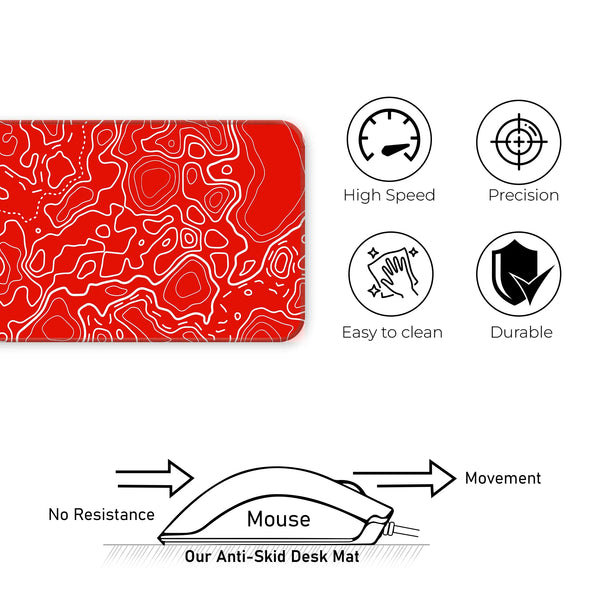 Topographic Deskmat