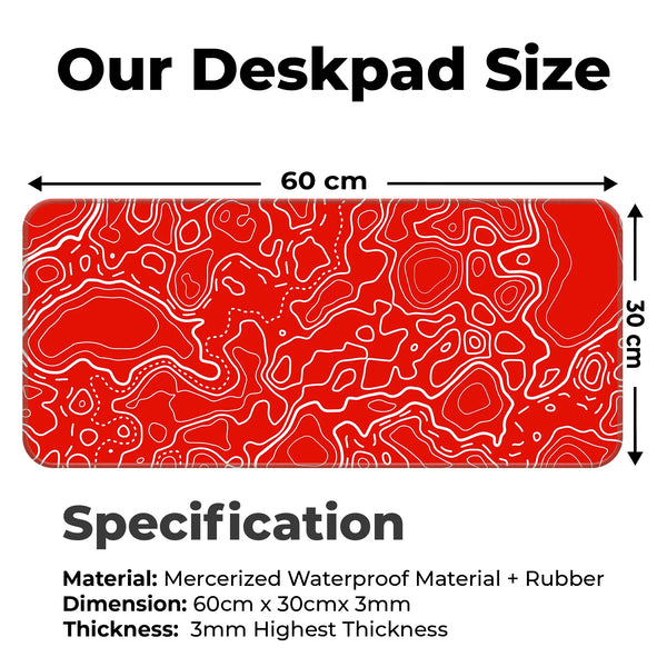 Topographic Deskmat