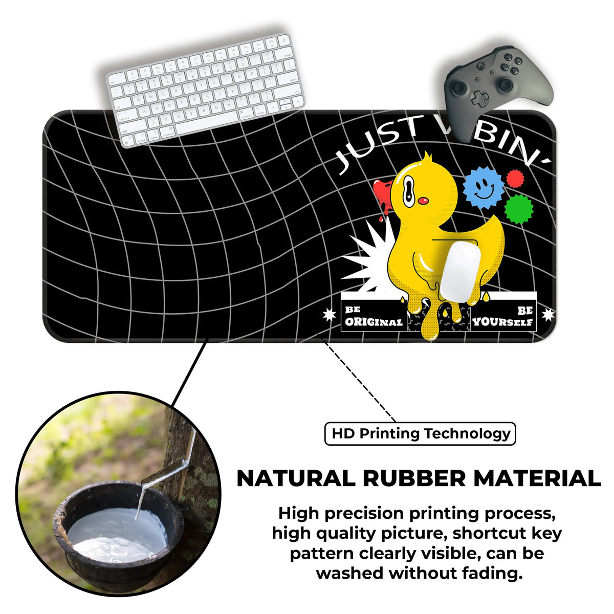 Just Vibin Duck Deskmat