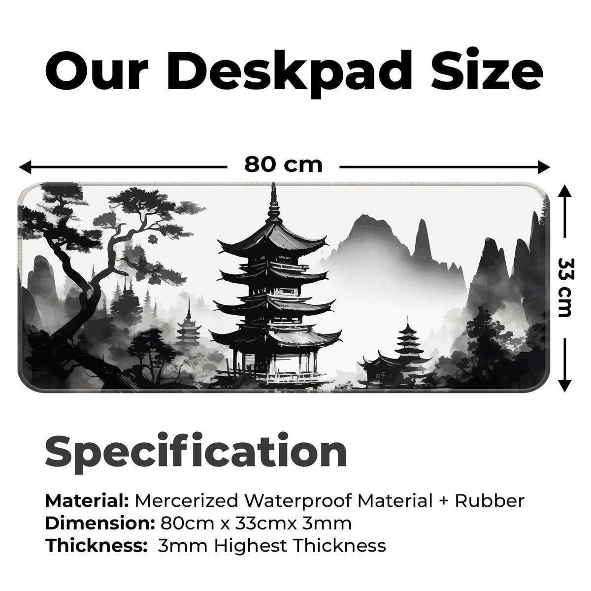 Zen Temple Deskmat