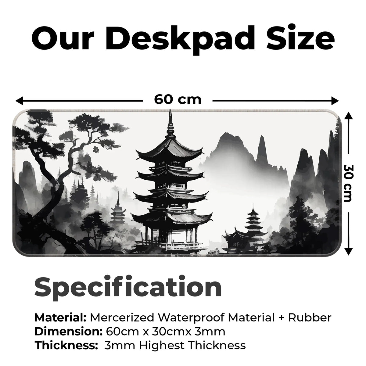 Zen Temple Deskmat