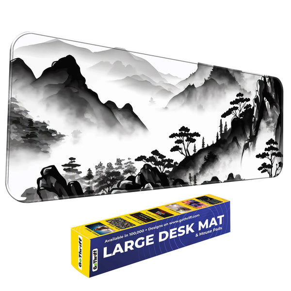Ink Wash Mountain Deskmat