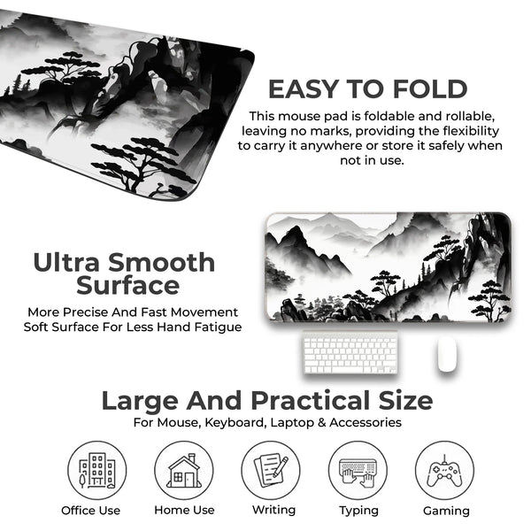 Ink Wash Mountain Deskmat