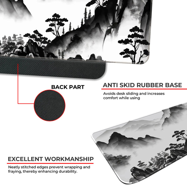Ink Wash Mountain Deskmat