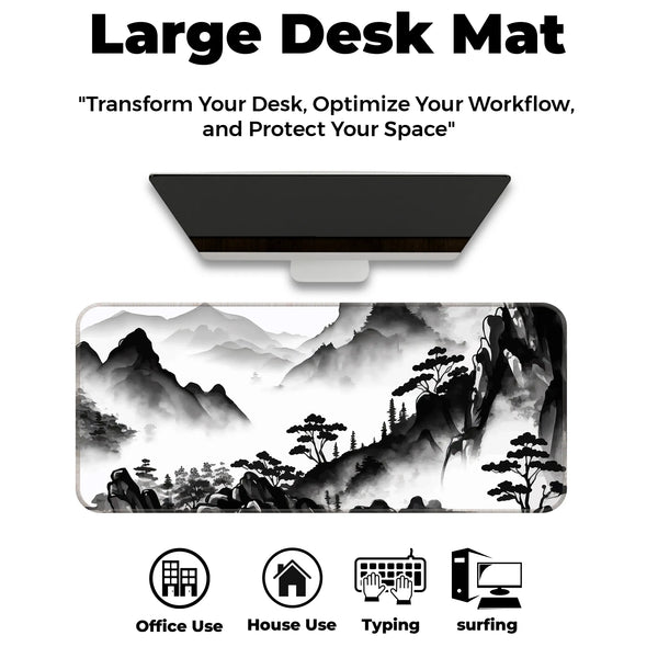 Ink Wash Mountain Deskmat