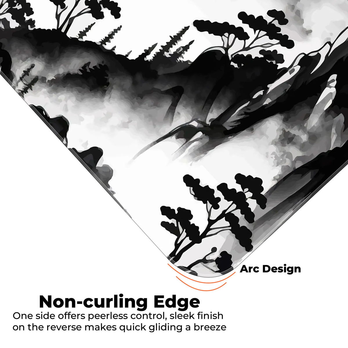 Ink Wash Mountain Deskmat