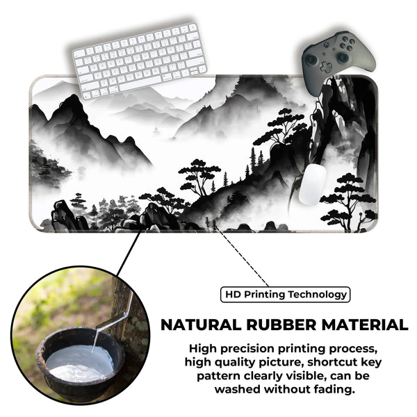 Ink Wash Mountain Deskmat