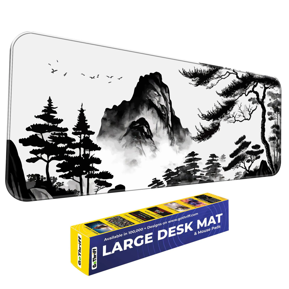 Ink Wash Mountain Deskmat