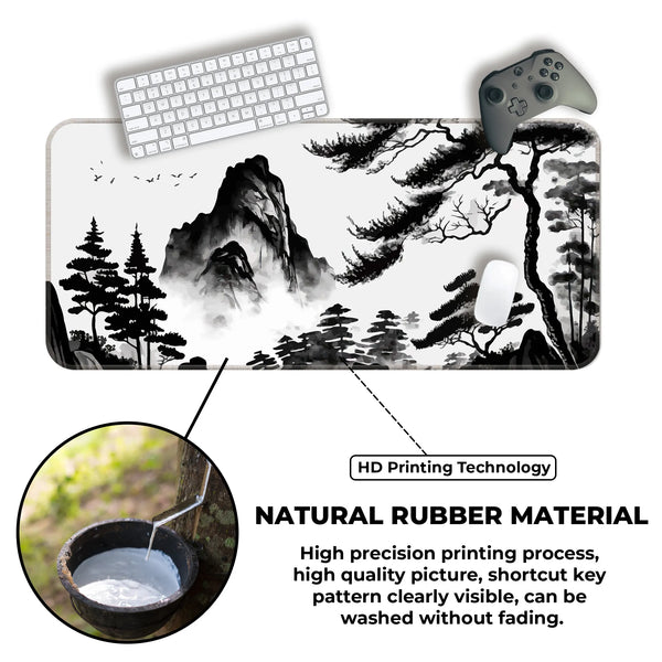 Ink Wash Mountain Deskmat