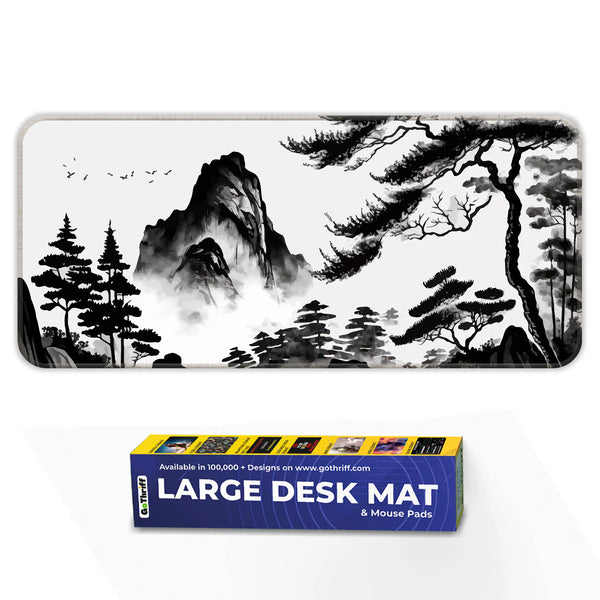 Ink Wash Mountain Deskmat