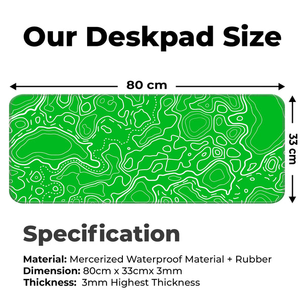 Topographic Deskmat