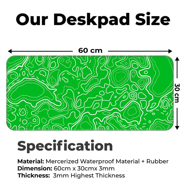 Topographic Deskmat