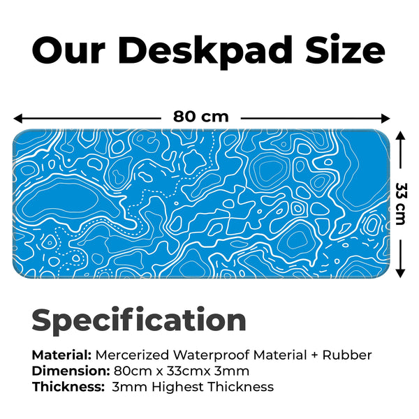 Topographic Deskmat