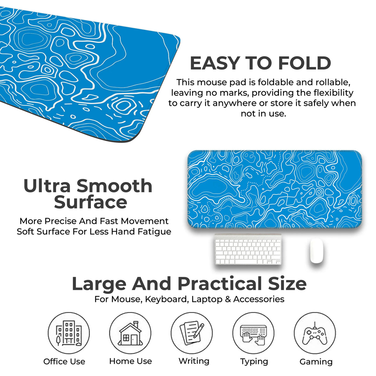 Topographic Deskmat
