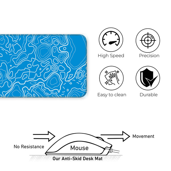 Topographic Deskmat