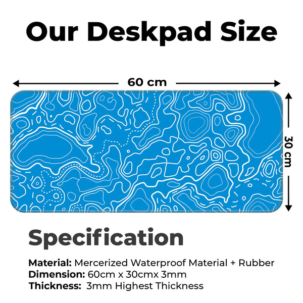 Topographic Deskmat