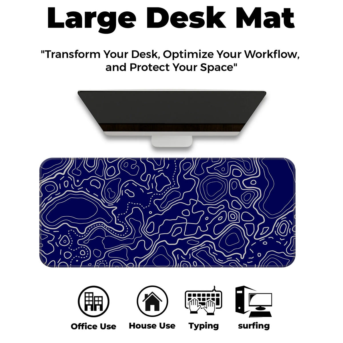 Topographic Deskmat