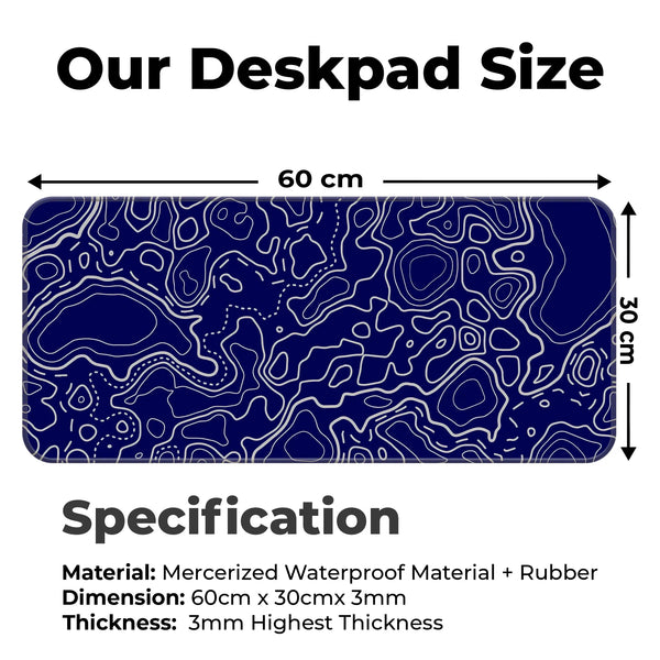 Topographic Deskmat