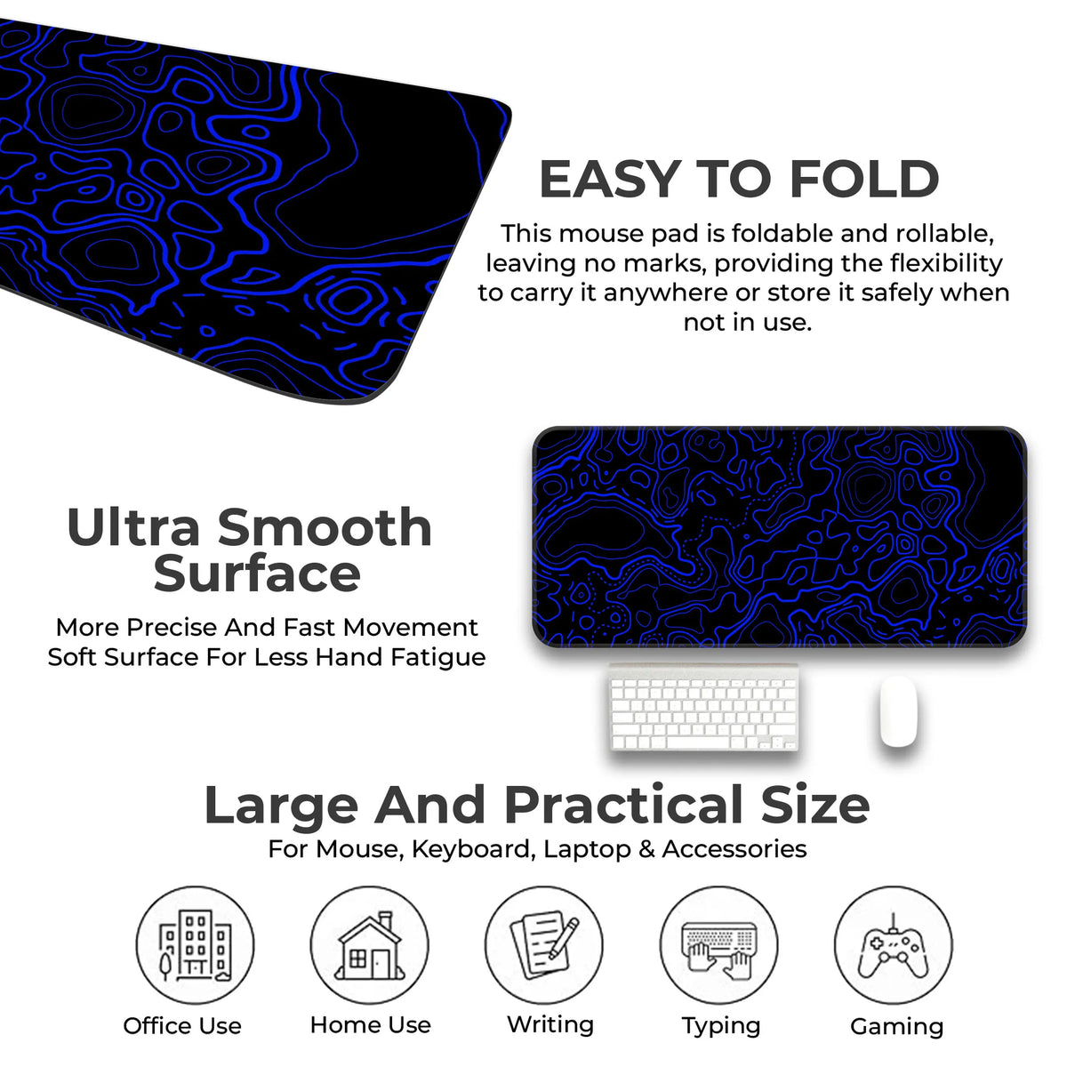 Topographic Deskmat